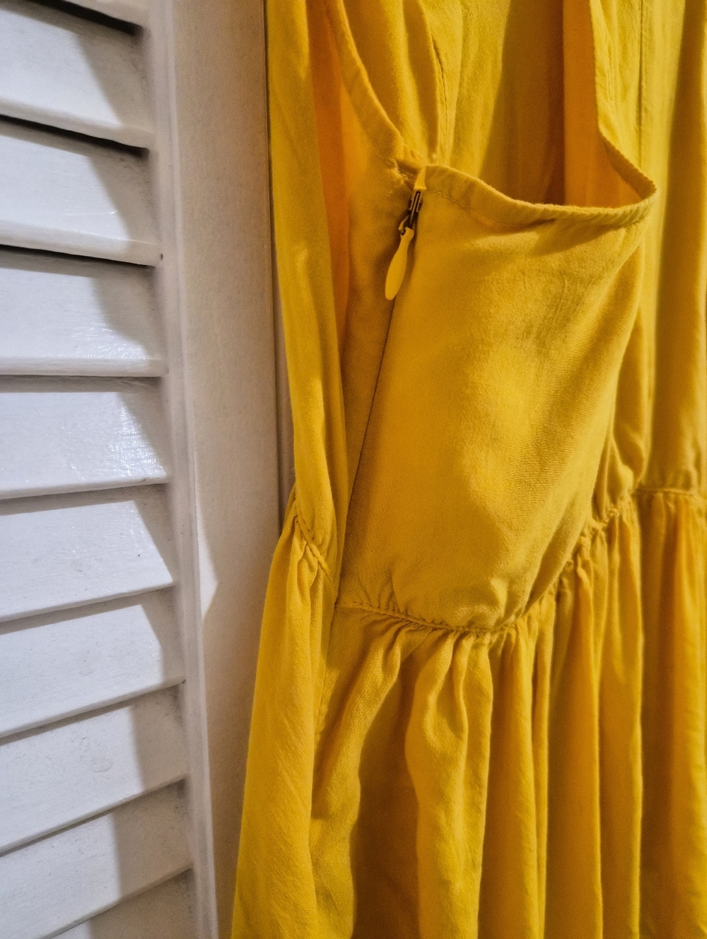 Express Mustard Yellow Spaghetti-Strap Swing Cami - Picture 4 of 4